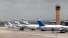Израелски авиони на аеродромот Бен Гурион во Тел Авив, Израел