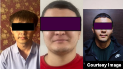 Задержанные в Бишкеке граждане Казахстана, фото МВД КР.