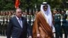 Церемония официальной встречи эмира Катара шейха Тамима ибн Хамад ибн Халифа Аль Тани, Душанбе, 8 июня 2023 года 