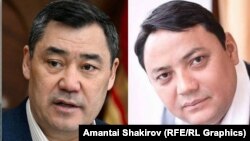 Kyrgyz President Sadyr Japarov and Raimbek Matraimov, the former deputy chairman of the customs service (composite photo)