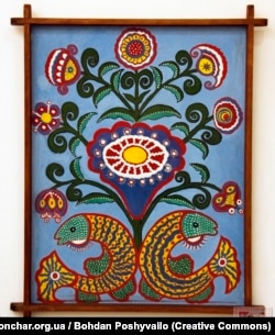 Одна з картин художниці Ніни Данилейко на виставці її робіт в Музеї Івана Гончара. Київ, травень 2013 року