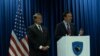 Senatori SAD-a Kris Marfi i Geri Piters na konferenciji za novinare u Prištini sa premijerom Kosova Aljbinom Kurtijem, 22.5.2023.