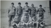 Стефан Радилов (на втория ред в средата) с курса си гимназисти по радиовръзка и морзова азбука на военен лагер край Сливен, 1984 г.