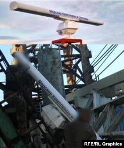 РЛС "Нева-БС": сверху изображения из каталога, внизу – кадр из видео ГУР, опубликованного 11 сентября