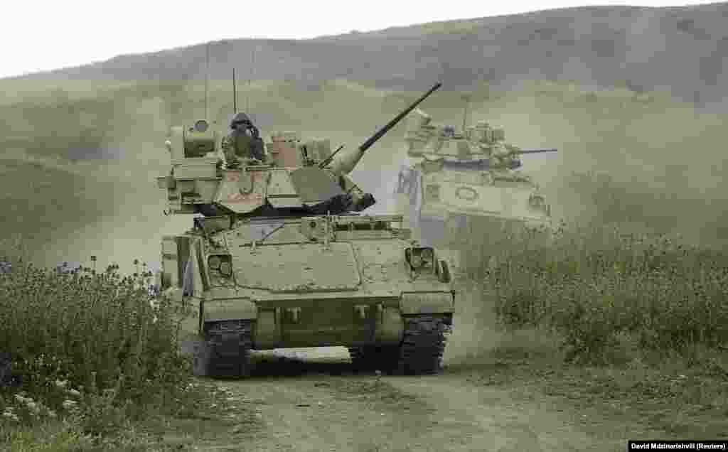 Bradley infantry fighting vehicles