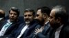 محمدمهدی اسماعیلی وزیر ارشاد در کنار محمد خزاعی رییس سازمان سینمایی، دو نفر سمت چپ