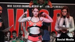 Казахстанская боксёрша Ангелина Лукас. Фото взято с её страницы в Instagram'е