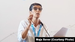 Maja Sever, predsednica Evropske federacije novinara, Bosna i Hercegovina, april 2024.