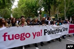 Marš podrške palestinskom narodu u Madridu, Španija, 29. oktobra