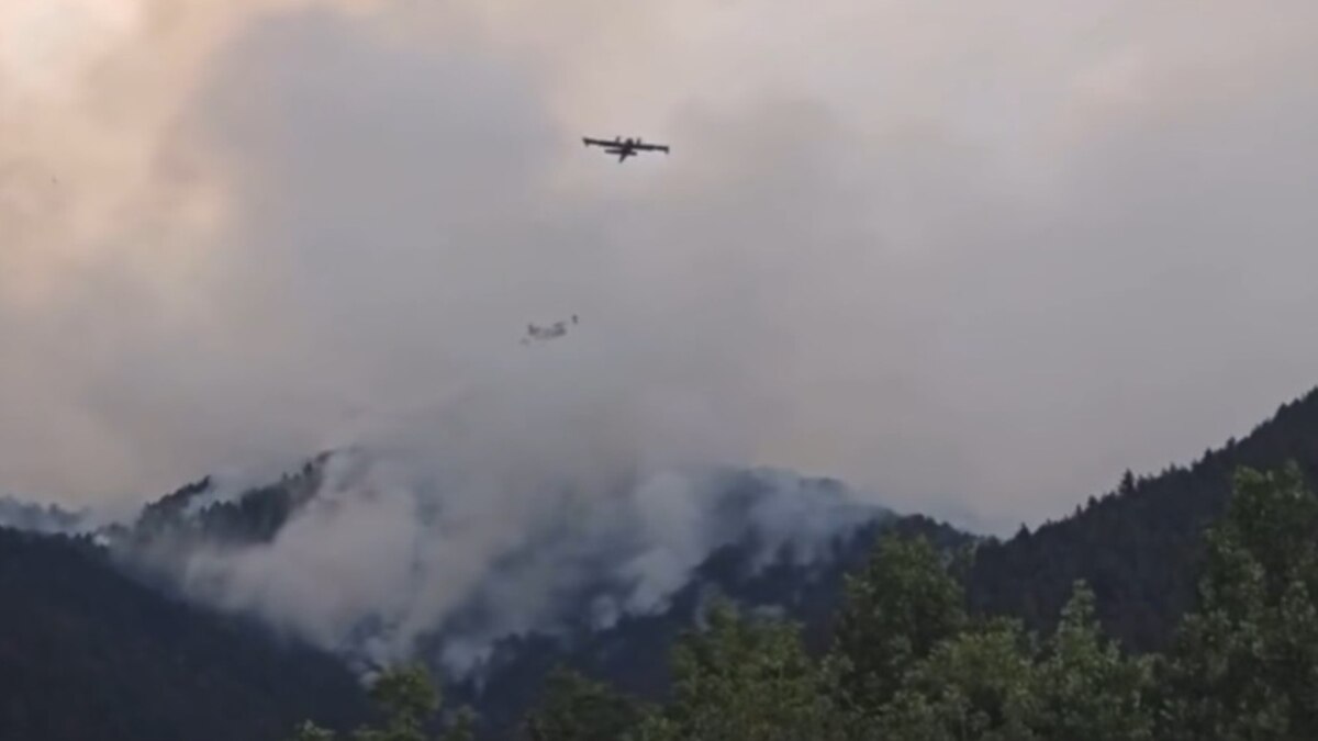 Ситуацията с пожара в района на българо-гръцката граница се в