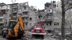 Amid Search And Rescue Efforts, Slovyansk Residents Emotional After Deadly Russian Strike