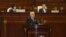 Azerbaijan -- Prime Minister Ali Asadov presents addressed the parliament, Baku, 17Mar2023.