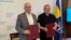 Главният прокурор Иван Гешев и украинският му колега Андрий Костин в Киев, 28 април 2023 г.