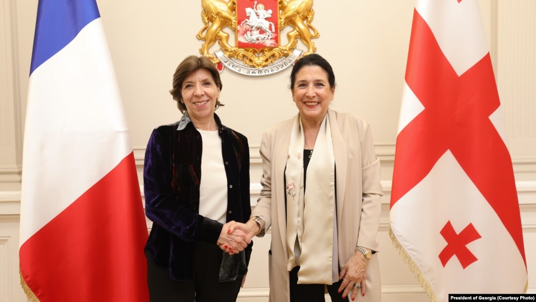 Катрин Колонна и Саломе Зурабишвили