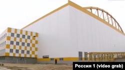 Ангар авиазавода в Казани, скриншот из репортажа «Россия 1»