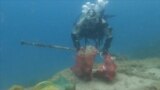 Divers clear rubbish from sea around Croatian island
