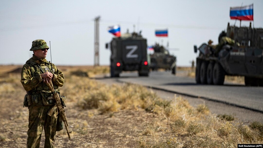 Российский патруль в Сирии 