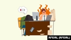 Burnout sindrom, izgaranje na poslu (Ilustracija)