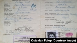 Act de identitate primit de Octavian Fulop, supraviețuitor Auschwitz – Birkenau și Mathausen, la ieșirea din ultimul lagăr de exterminare