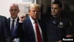 Dolazak Donalda Tramp na ročište na Menhetnu, Njujork, SAD, 25. aprila 2024.