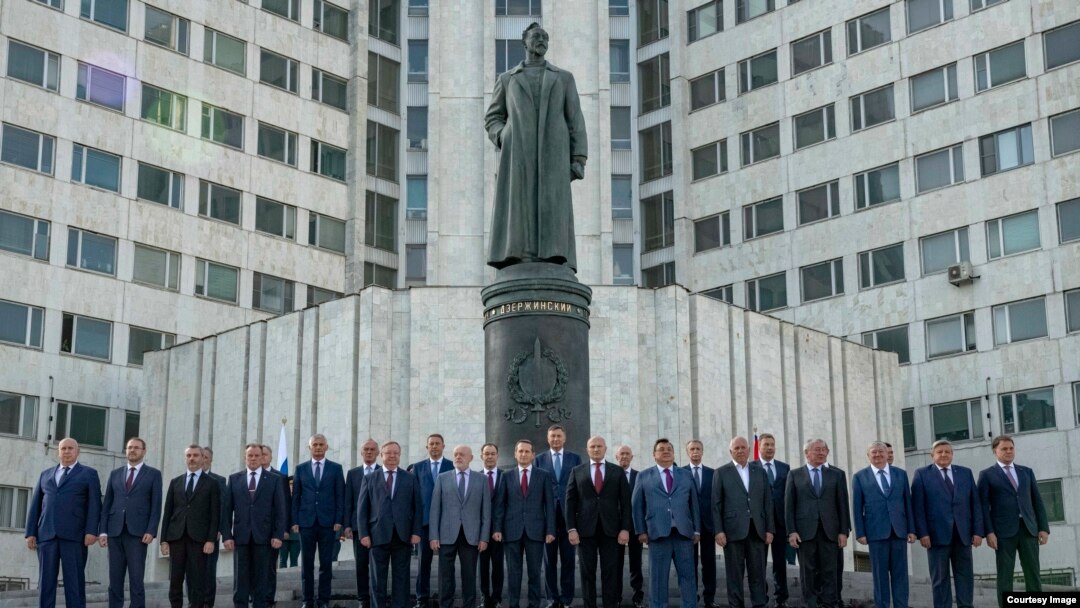 La inaugurarea statuii lui Felix Dzerjinski, Moscova, 11 septembrie.