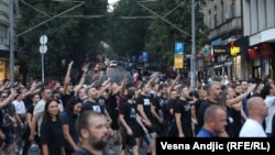 Protest navijača Partizana, Beograd, 31. avgust 2023.