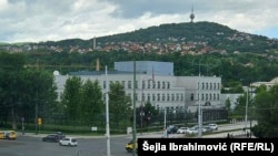 Ndërtesa e Ambasadës amerikane në Sarajevë, Bosnje e Hercegovinë, qershor 2024.