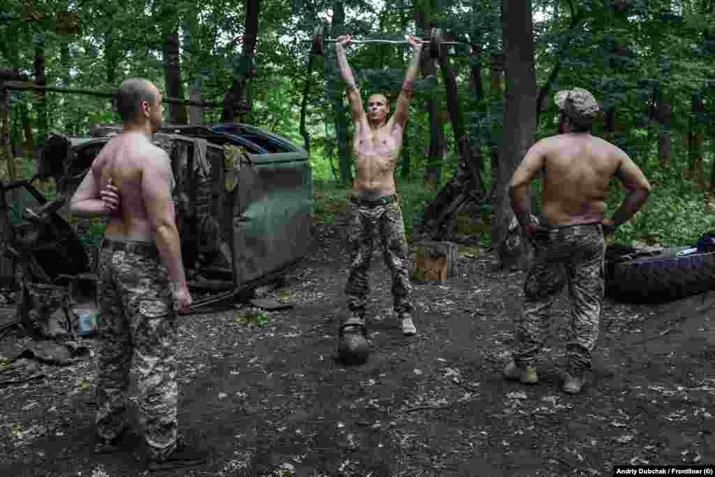 Before being sent to the front line, the former inmates must compete a challenging five-week combat course.