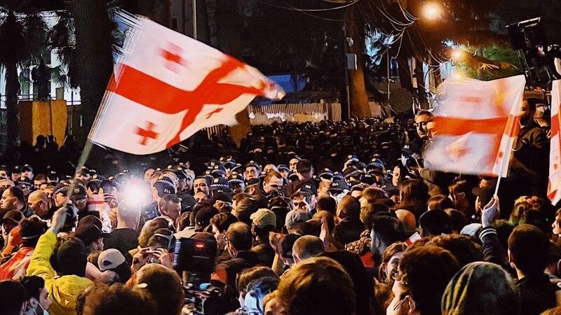 В Госдуме заявили об участии в грузинских протестах релокантов из России 