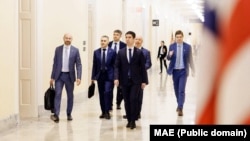 Delegația Republicii Moldova la Washington, în timpul reuniunii anuale a Dialogului Strategic R. Moldova - Statele Unite ale Americii, aprilie 2024.