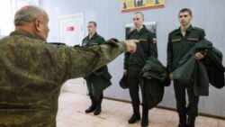 Российские призывники в Ростове-на-Дону