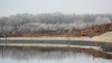 Село Облавка на границе с Россией. Западно-Казахстанская область, 7 ноября 2014 года