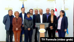 თბილისის საკრებულოს ფრაქცია "ნაციონალური მოძრაობის" ბრიფინგი