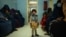 A child stands in a waiting room at the Tangi Saidan clinic run by the Swedish Committee for Afghanistan in the Day Mirdad district of the central Wardak Province.