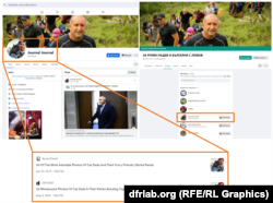 Un exemplu de cont cel mai probabil fals de Facebook care a folosit o imagine luată de pe internet ca fotografie de profil. Contul administra un grup dedicat președintelui Bulgariei Rumen Radev.