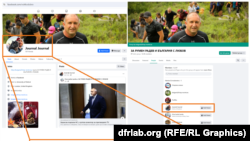 Egy példa egy valószínűleg hamis felhasználói fiókra, amely profilképként egy általános, internetről szerzett fotót használ. A fiókot egy Rumen Radev bolgár elnököt támogató csoport kezeli