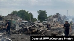 Последици од руското бомбардирање на Селидово, Доњецк. 04.07.2024. 