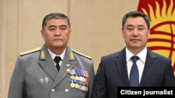 Камчыбек Ташиев и Садыр Жапаров. Фото сделано в 2023 году. 