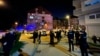 Policija na lokaciji gdje se dogodio napad na aktiviste, Banjaluka, BiH, 18. mart 2023.