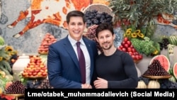 Основатель Telegram Павел Дуров с Отабеком Умаровым, младшим зятем президента Мирзияева (фото со страницы Отабека Умарова в ТГ).