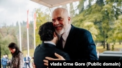 Premijeri Crne Gore i Albanije Dritan Abazović i Edi Rama u Podgorici, uoči zajedničke sjednice vlada dvije države. Podgorica, 27. februar 2023.