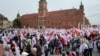 Польські фермери та інші протестувальники збираються в центрі Варшави на протест проти кліматичної політики Європейського Союзу, Польща, 10 травня 2024 року