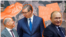Ilustracija. Predsednik Srbije Aleksandar Vučić u sredini, s leve strane nemački kancelar Olaf Šol, a s desne ruski predsednik Vladimir Putin.