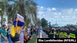  митинг на пристанището в Батуми, 31 юли 2023 година 