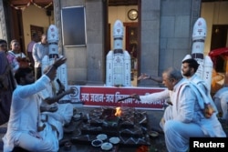 Hinduistička molitva za uspješno lansiranje Chandrayaan 3, 14. jula 2023.