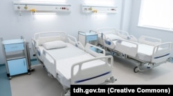 Больничная палата в новой клинике в городе Аркадаге. Июнь 2023 года