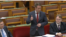 Dömötör Csaba államtitkár, Rogán Antal helyettese beszél a parlamentben 2023. március 27-én