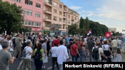 Protest u Novom Sadu, 7. jul 2023.