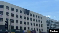 Jedan od stanova koji je u cijelosti uništen u požaru, Dubai, 16. april 2023.