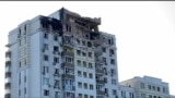 Russian Drone Attack Damages High-Rise Apartment Building In Kyiv GRAB 1